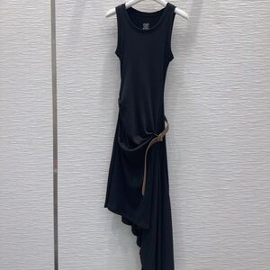 Loewe Asymmetrical Black Slip Dress